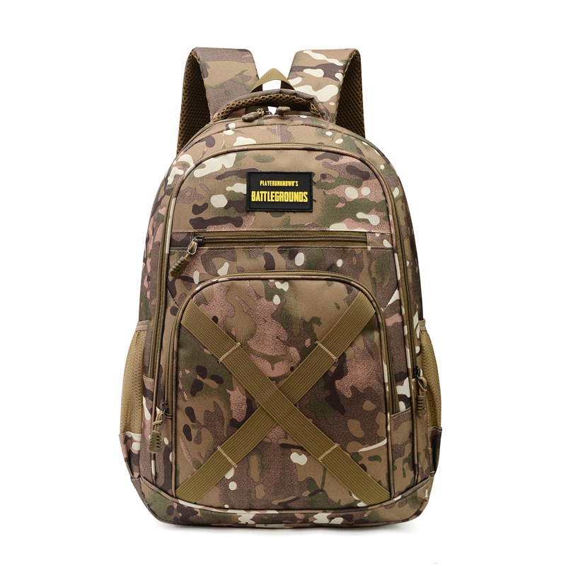 

Männer Frauen Tarnen Casual Travel Nylon Rucksack Große Kapazität Dual Schultern Tasche - Tarnung