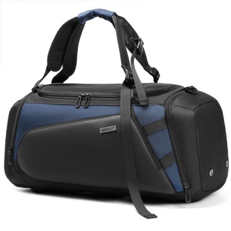 

Minglu Oxford Stoff Wasserdichtes Gepäck Duffel Bag Reise Fitnessstudio Crossbody Bag Rucksack - Blau