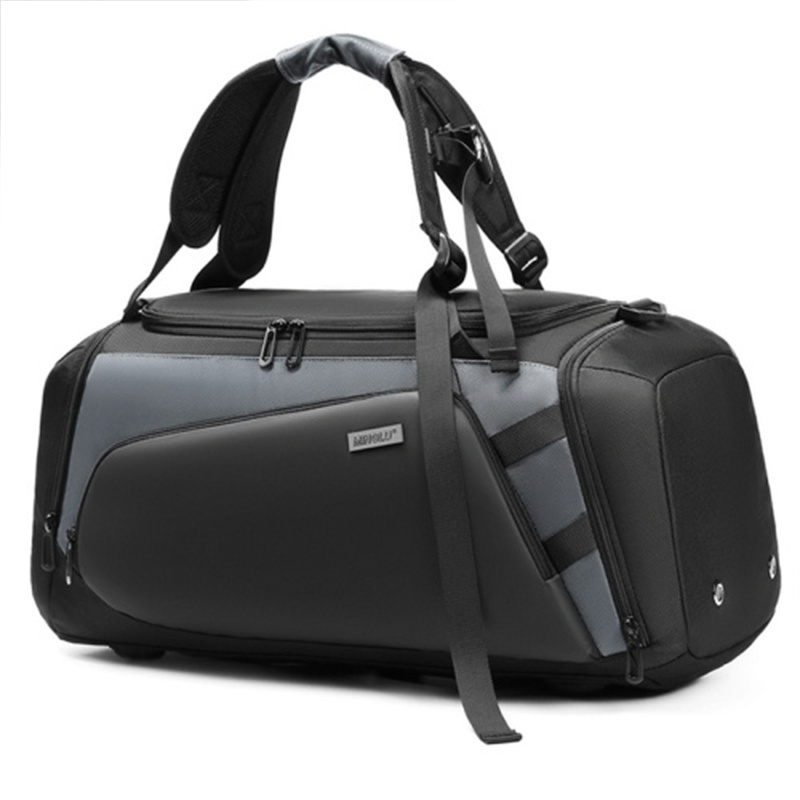 

Minglu Oxford Stoff Wasserdichtes Gepäck Duffel Bag Reise Fitnessstudio Crossbody Bag Rucksack - Grau