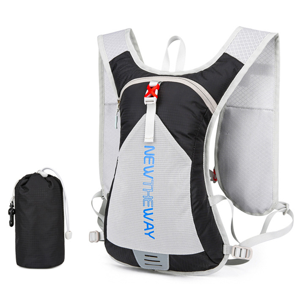 

Newtheway Foldable Outdoor Sports-rucksack Running Cycling Polyester Anti-splash-dual-umhängetasche - Schwarz