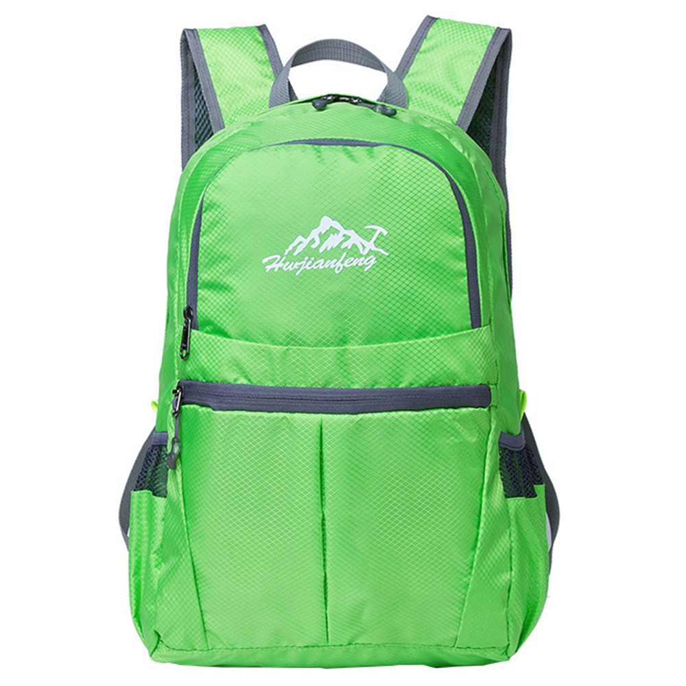 

Huwaijianfeng 1619 Faltbarer Outdoor Wasserdichte Oxford Stoff Rucksack Camping Travel Rucksack - Hellgrün