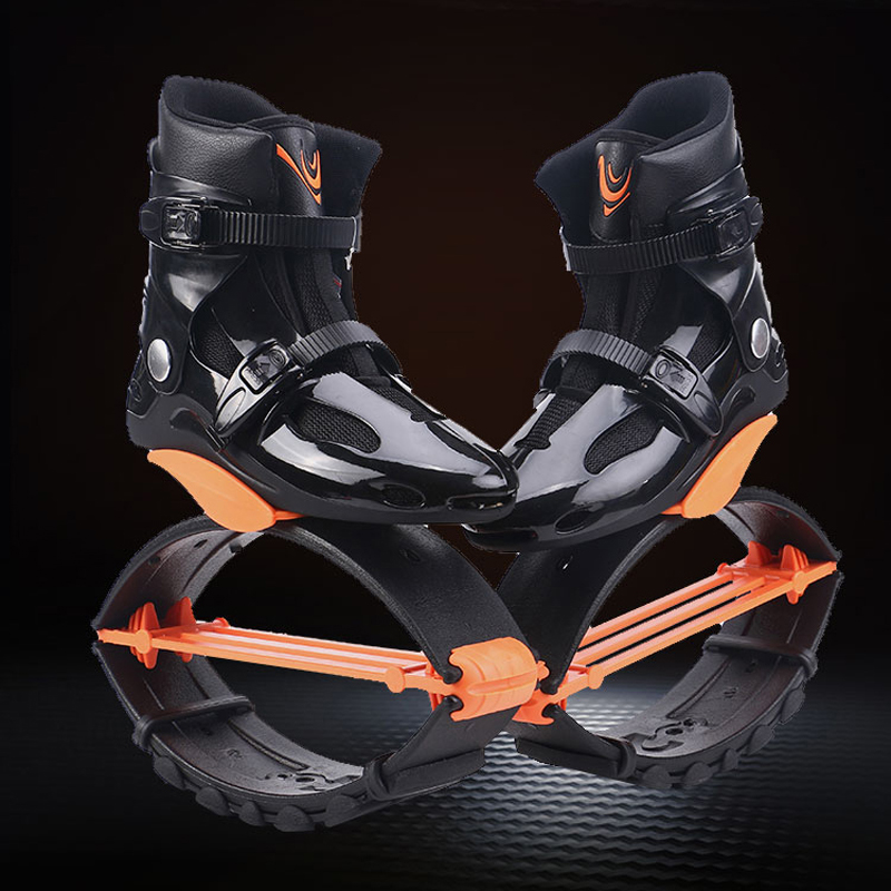 

1 Paar Springen Sneaker Outdoor Fitness Sprungstiefel Sprungschuhe Spring Sportschuhe - Orange+schwarz / Größe L