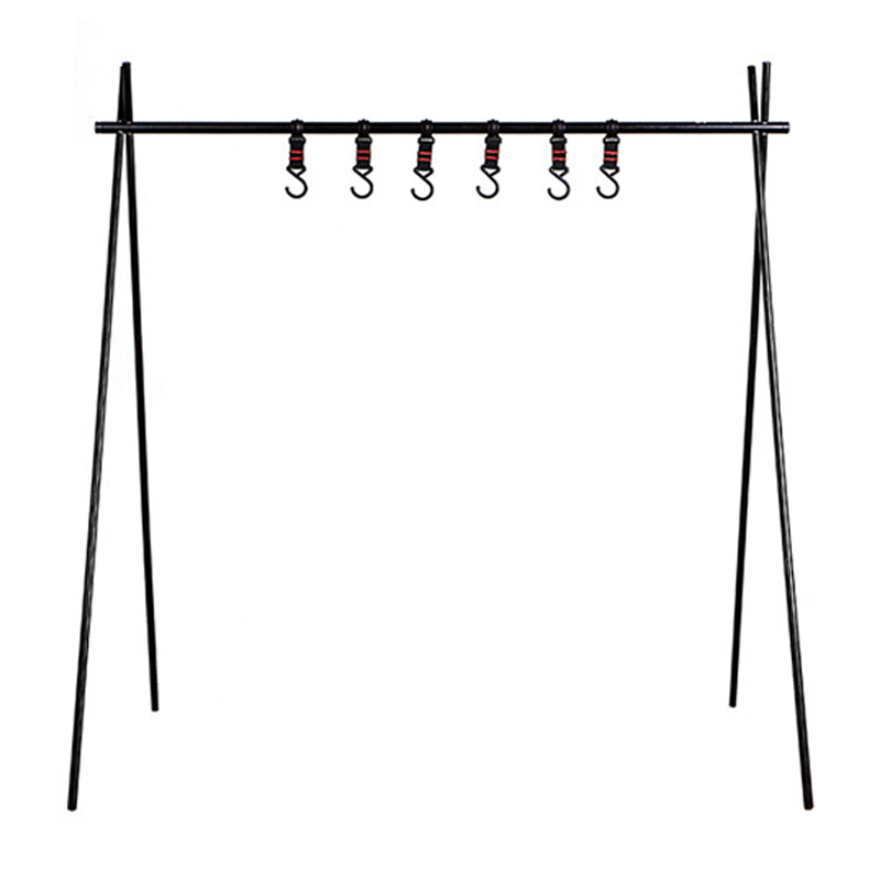 

Shinetrip A014-H0L Klappcamping Hanging Regal Aluminiumlegierung Picknick-kochgeschirr Dreieck Kleiderbügel, Größe L