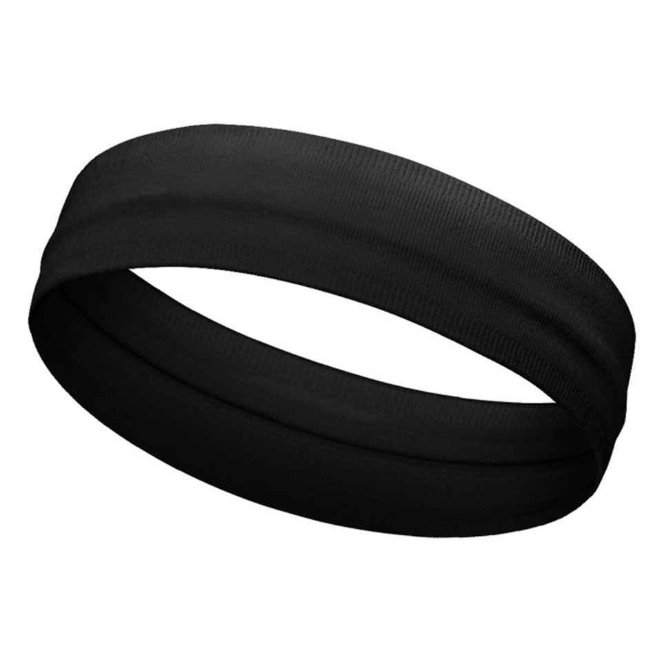 

Aolikes TD-2110 Nicht Rutschfeste Hitzebedissipierte Elastische Outdoor-Sportstirnbänder Indoor Workouts Haarstirnbänder Schweißbänder - Schwarz