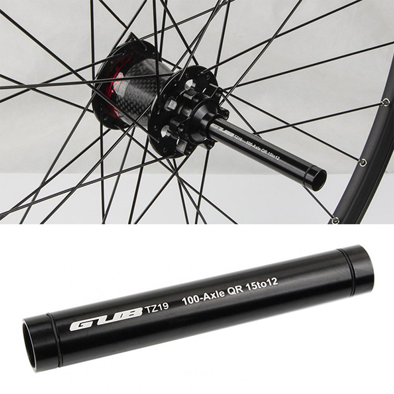 

GUB TZ19 Front Hub Axis High Precision Simple Installation 15 to 12mm Practical Bike Front Hub Thru Axle for Garage Bicycle Fork