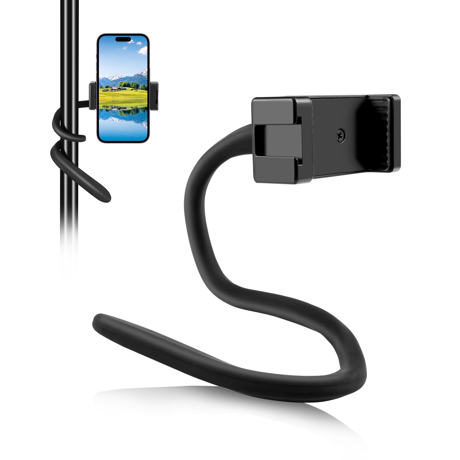 PULUZ PU882B Flexible Silicone Stand for Cellphone / Camera Universal 1 / 4 Inch Screw Mount Adjustable Clamp