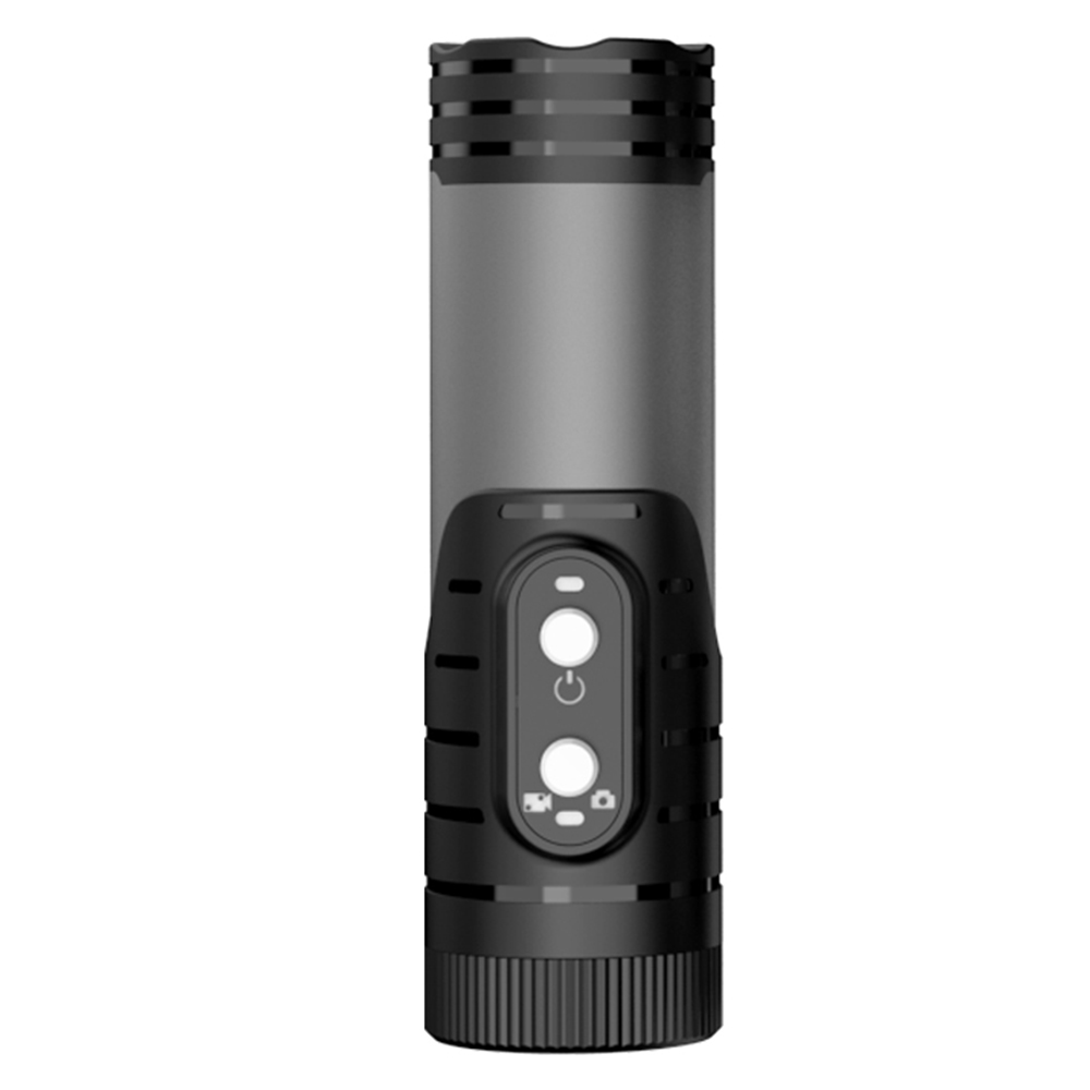 

H68B 4K Anti-Shake Sportkamera WiFi Taschenlampe Recorder Outdoor Cycling Helm Kamera - Dunkelgrau