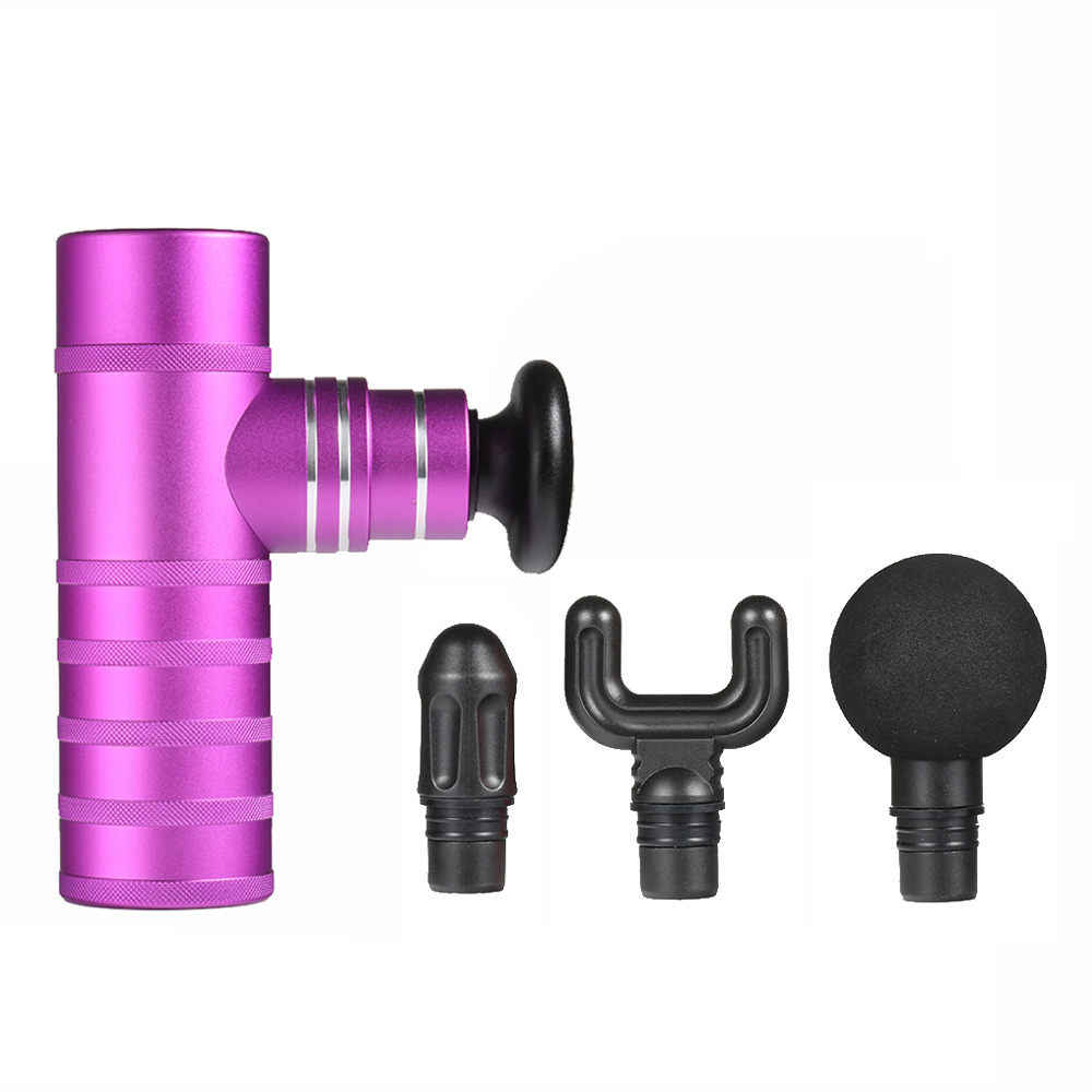 

LEMONDA SMART X003 Mini USB Charge Adjustable 4 Modes Muscle Massager Smart Fascia Gun for Muscle Pain Relief - Purple