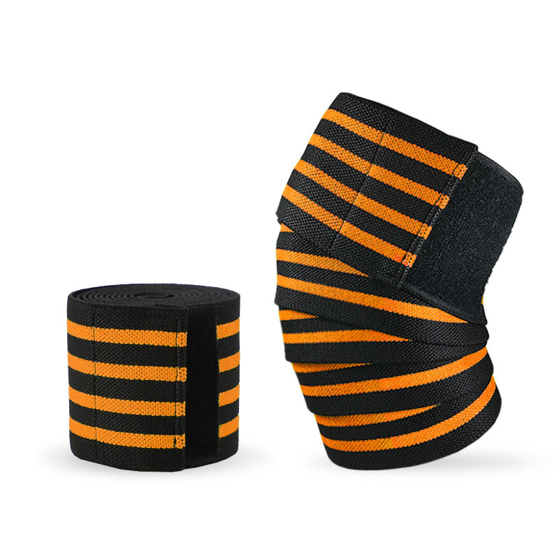

1 Stück Elastic Arm Ellenbogen Wickel Riemen Bandage Kompression Brace Hülse Für Training Fitness Gewichtheben - Schwarz + Orange / Vier Streifen