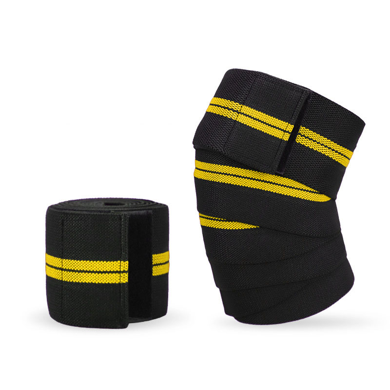 

1 Stück Elastic Arm Ellenbogen Wickel Riemen Bandage Kompression Brace Hülse Für Training Fitness Gewichtheben - Schwarz + Gelb / Zwei Streifen