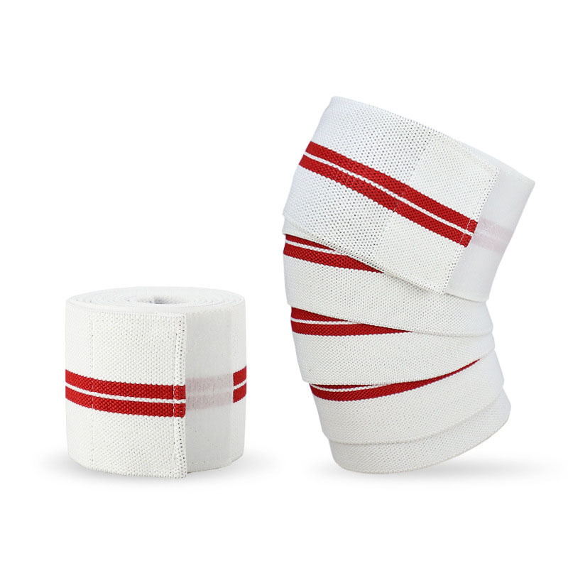 

1 Stück Elastic Arm Ellenbogen Wickel Riemen Bandage Kompression Brace Hülse Für Training Fitness Gewichtheben - Weiß + Rot / Zwei Streifen