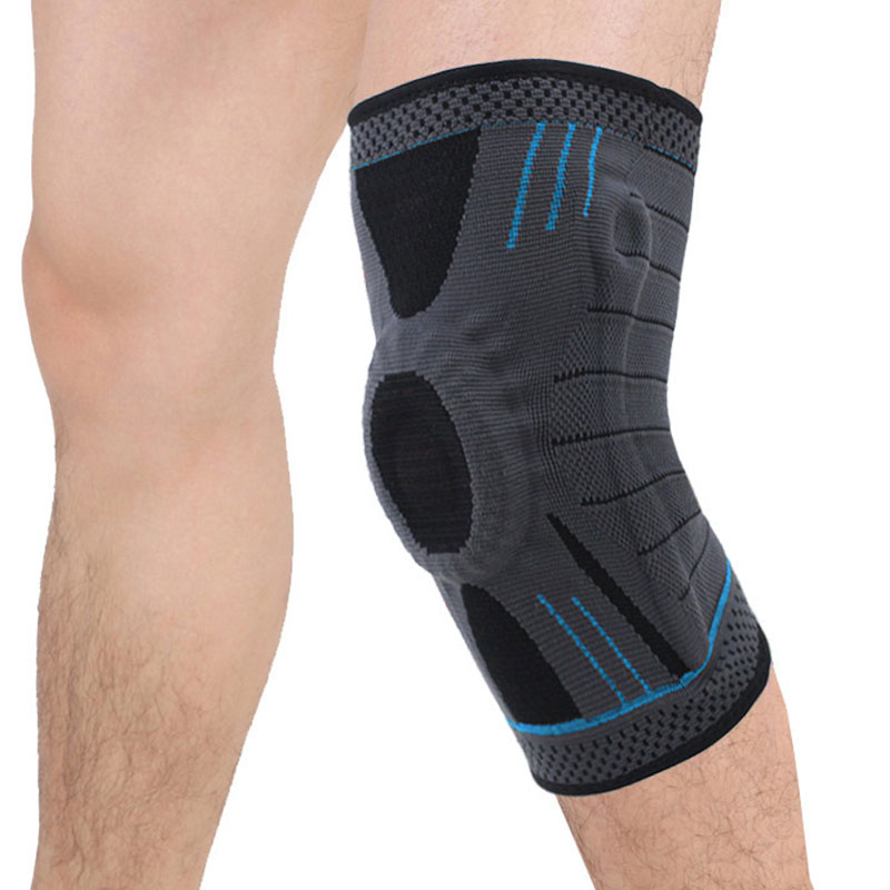 

1 Stück Outdoor-Sport-Knie-Brace-Kompressionshülse Schutz-Knie-Pad - Blues