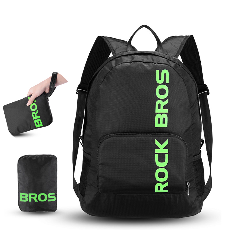 

Rockbros Bicycle Rucksack Tragbare Faltbare Regensichere Outdoor-Reisegeräte-Tasche - Schwarz