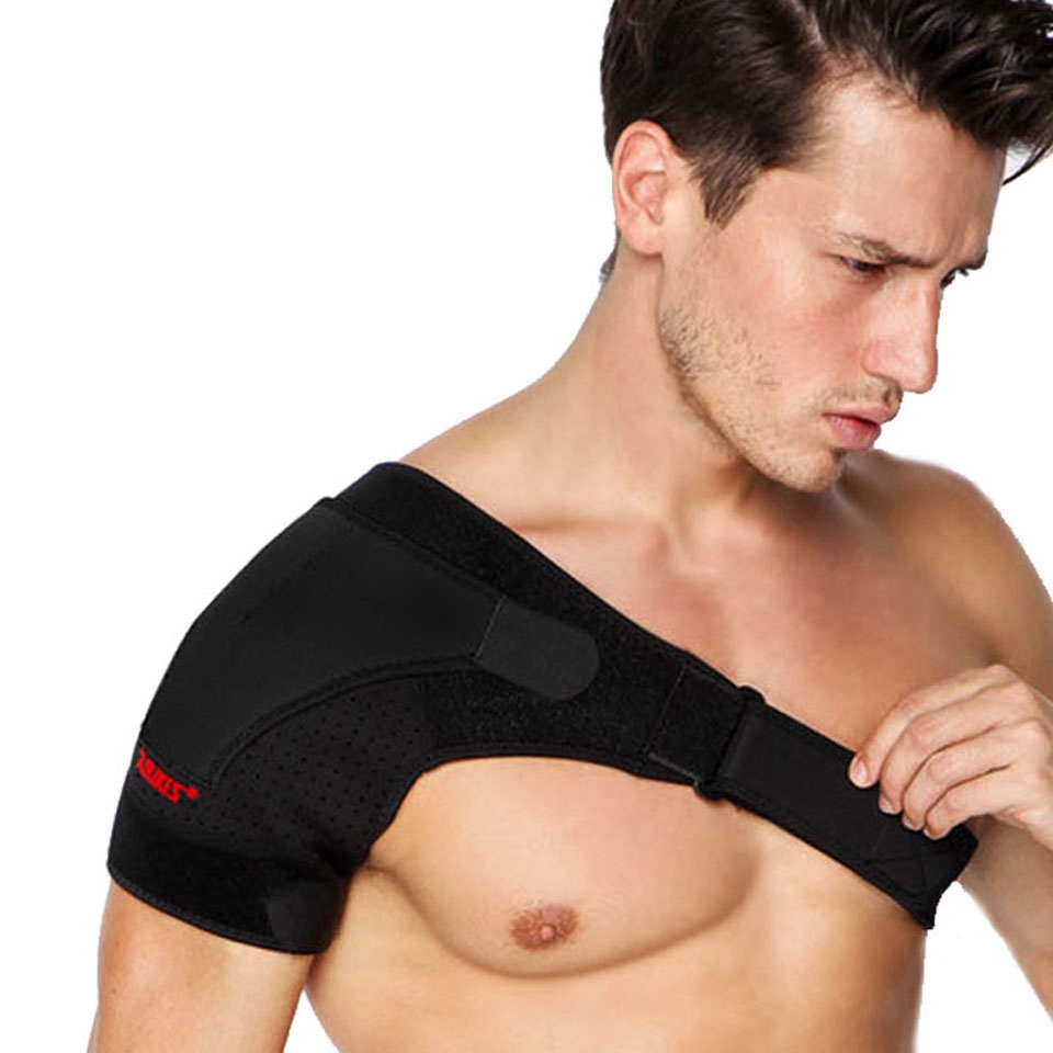 

Aolikes A-1697 Erholung Schulterklammer-schulterstabilität Unterstützt Einstellbare Fit-hülle-wrap-relief Für Schulterverletzungen Und Sehnenentzündung - Schwarz