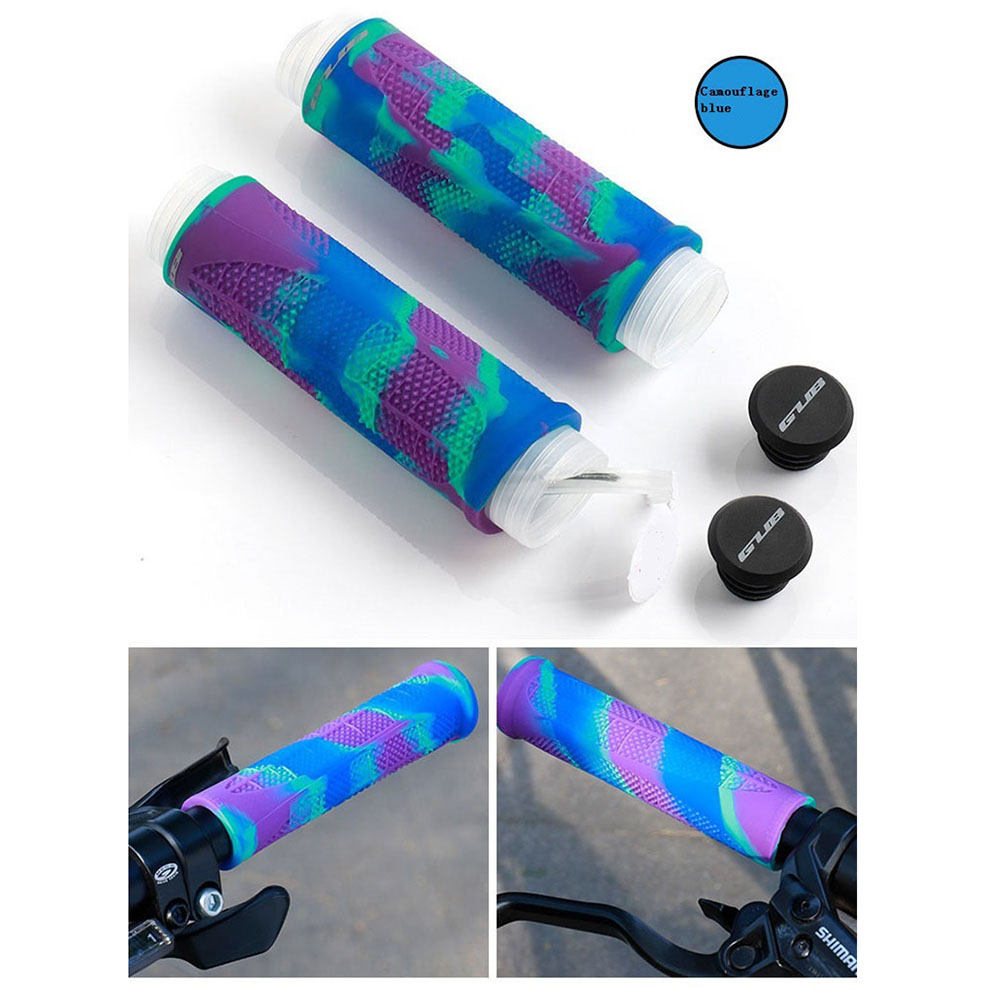 

GUB G-603 Radfahren Fahrrad Anti-Rutsch-Silikongriffe MTB Mountainbike-Lenkergriffe Griffe - Tarnblau
