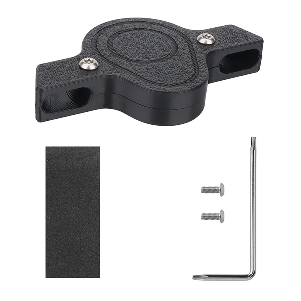 915795 For Momax BR10 Tracker Holder Protective Case Bicycle Seat Mount Bracket with Screws - Black