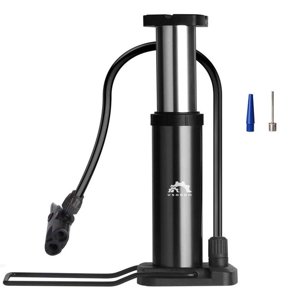 

YSANAM YS10 Mini Tragbarer 120psi -fahrrad Reifen Fußpumpenradradluftinflator - Schwarz