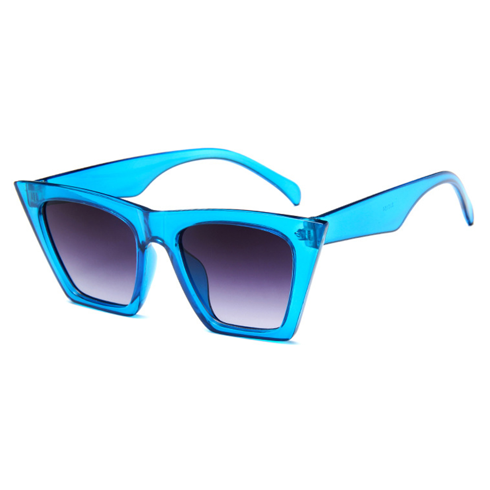 

5154 Männer Frauen Vintage Cat Eye Sonnenbrille UV -schutzbrillen Brillen Brillen - Transparent Blau