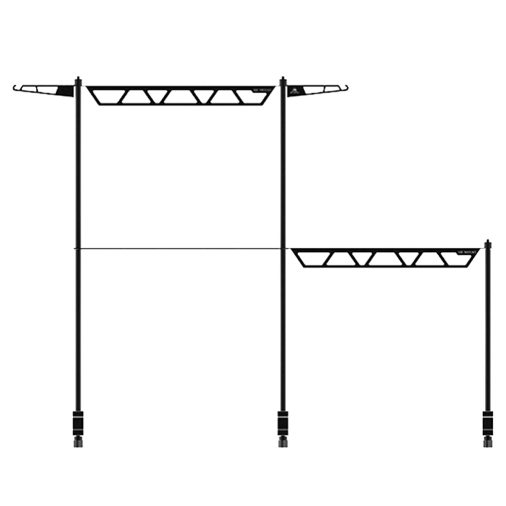 

Camping-tischlagerregal Abnehmbar Multifunktionales Aluminiumlegierung Desktop Regal Travel Wanderzubehör, Stil A