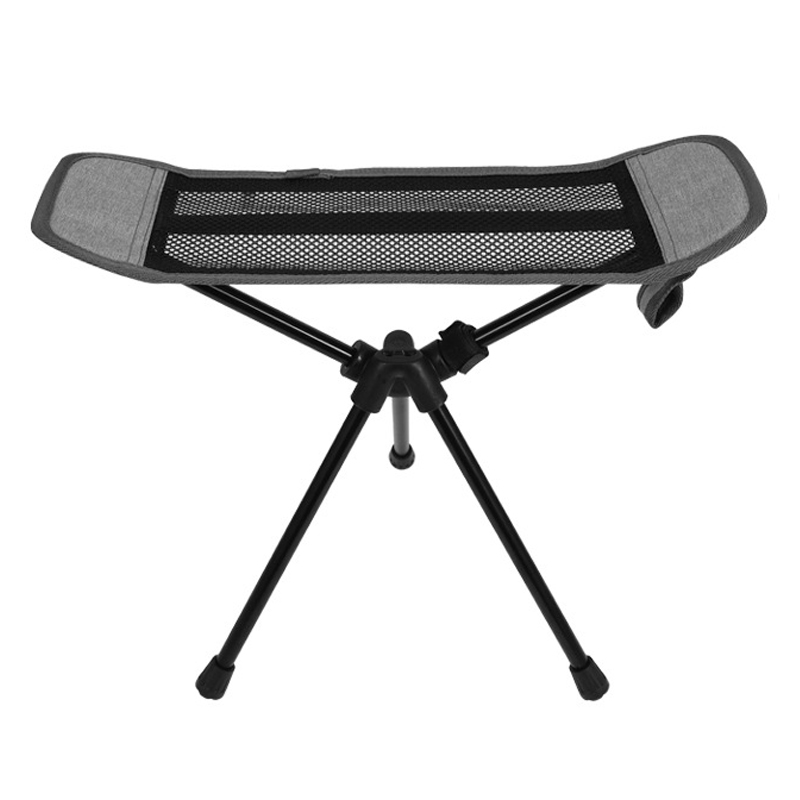 

Outdoor Foot Support Stuhl Freizeit Nickerchen Liege Fußstütze Aluminiumlegierung Mesh Stoff Faul Faul Footstütze - Grau