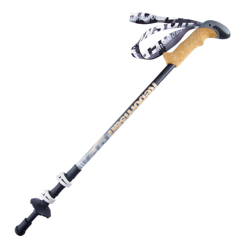 

Rebornsun 62-135 cm Outdoor Walking Stick Rucksack Camping 3-sektion Carbon Faser Trekkingpol - Grau