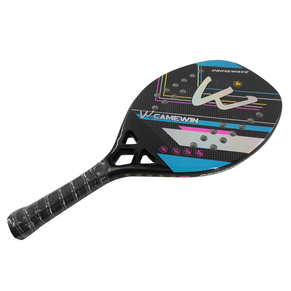 

Camewin 4009 3k Carbonfaser+weiche Eva Beach Tennisschläger Tennis Paddel Racquet Mit Aufbewahrungstasche - Pink+blau
