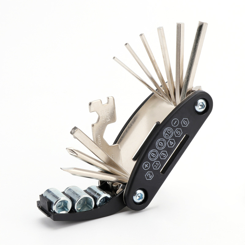 

Cyclingbox BG-T161 16-in-1 Multifunktion Fahrradmechaniker Fixwerkzeuge Set Bike Repair Tool Kits