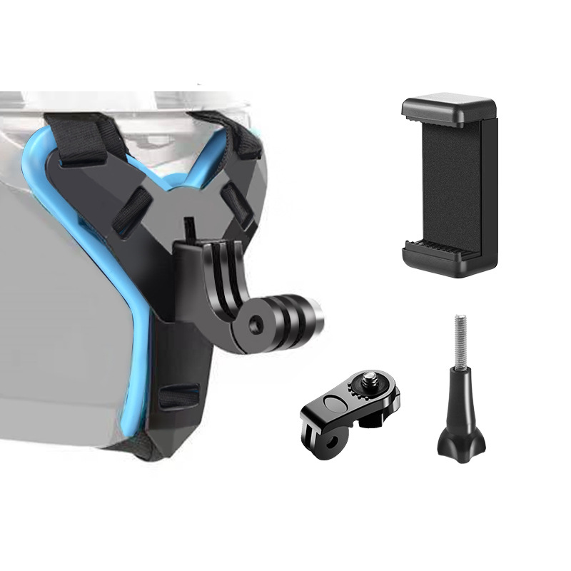 

Motorradhelm Kinnhalter Kinngurtmontage Action -kamera Fixierklasse Set - Blau