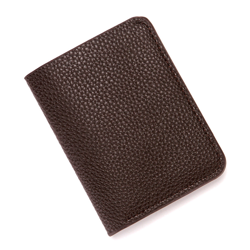 

Culkca HF048 Herren Brieftasche Litchi Textur Lederkartenbeutel Billfolf Coin Aufbewahrungstasche - Kaffee