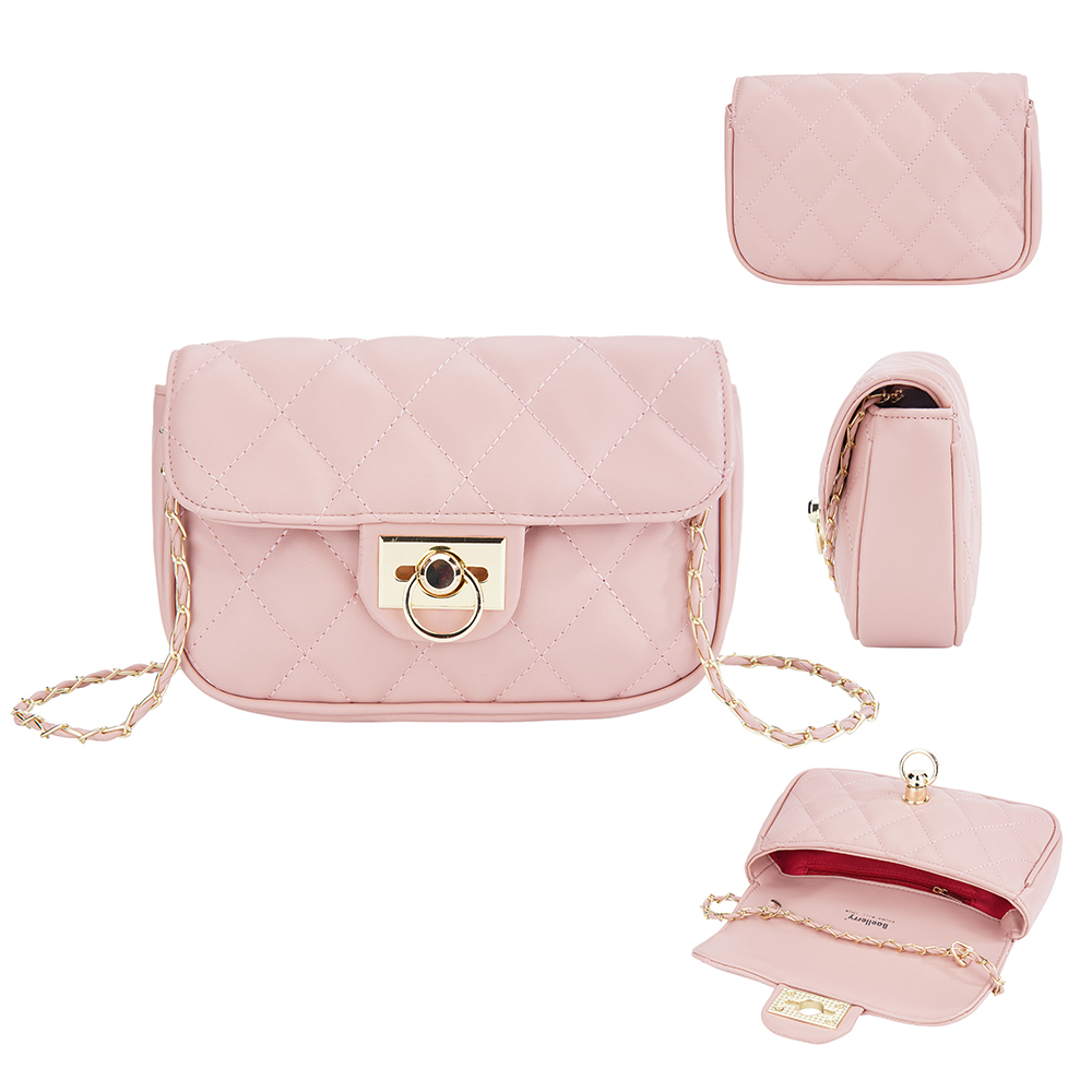 

Baellerry N3248 Damen -crossbody -tasche Große Kapazitätsbeutel Für Reisen Und Täglichen Gebrauch - Rosa