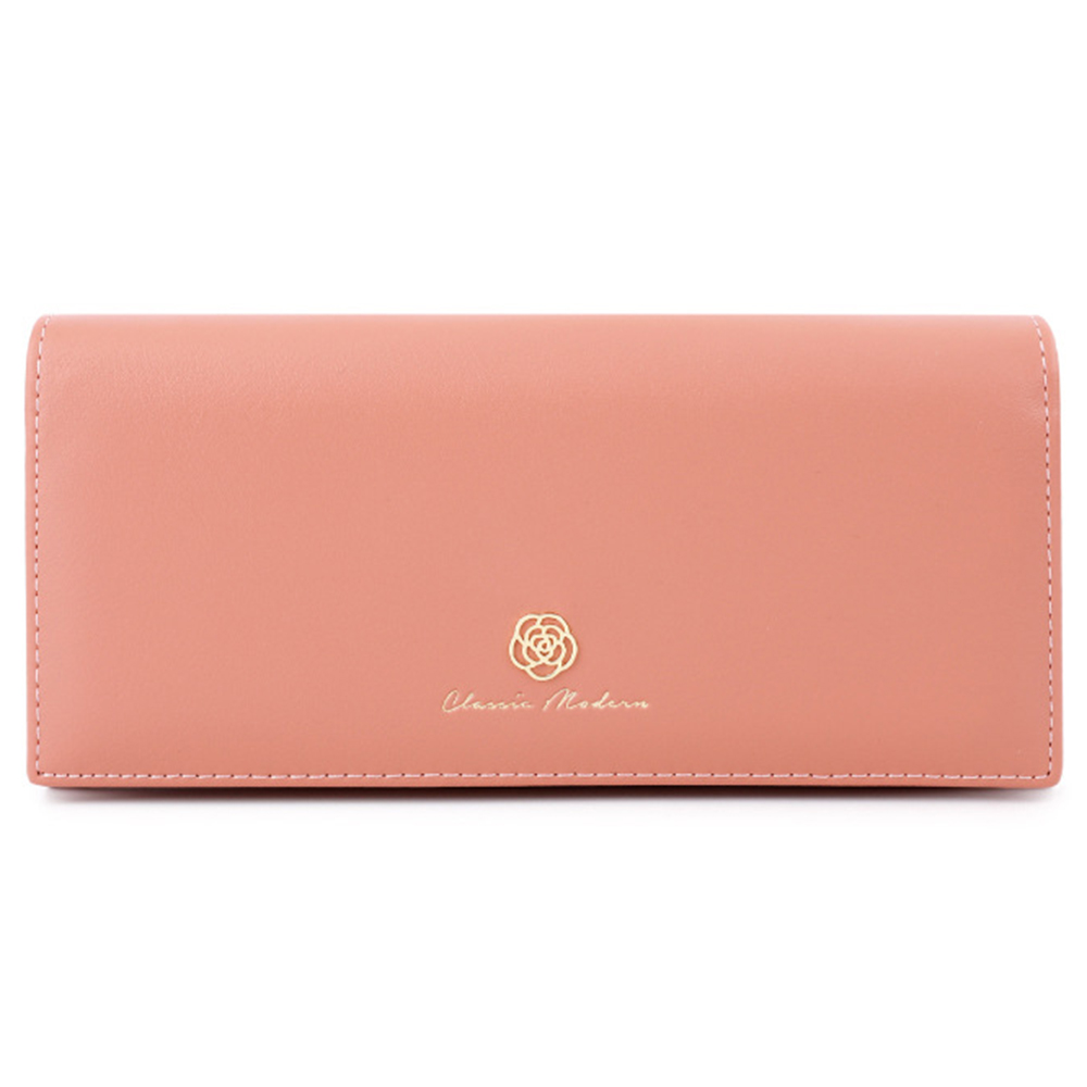 

Tailian T88200-352 Magnetknopf PU Leder Langes Geldbeutel Handy Beutel Clutch Bag Card Lagerhalter - Rosa