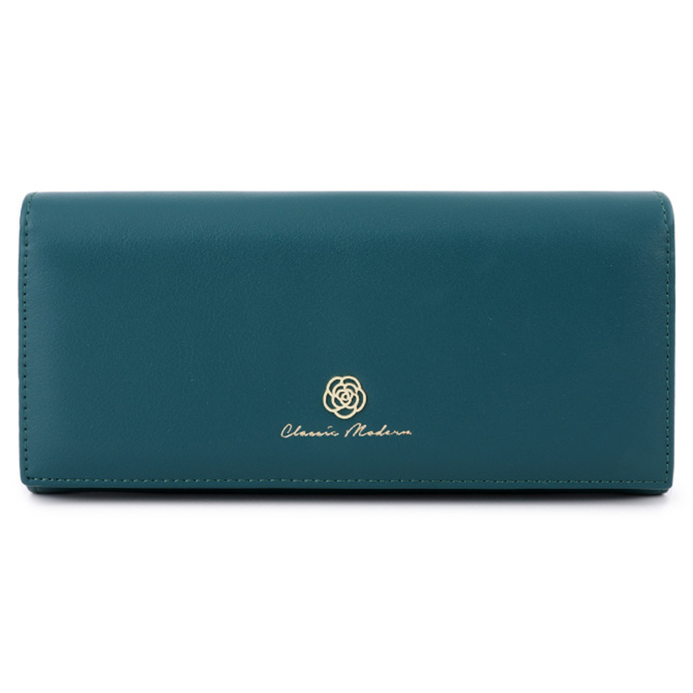 

Tailian T88200-352 Magnetknopf PU Leder Langes Geldbeutel Handy Beutel Clutch Bag Card Lagerhalter - Grün