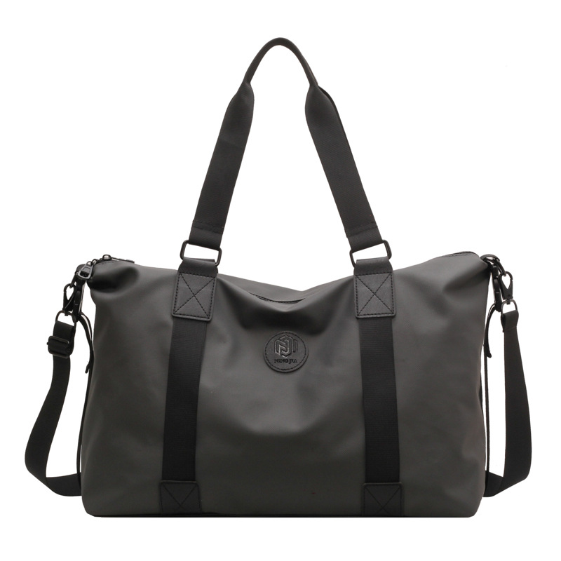NJ-3001 Waterproof Oxford Cloth Gym Tote Bag Travel Weekender Handbag Crossbody Shoulder Bag - Black