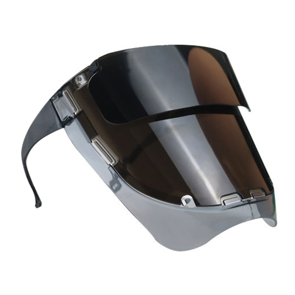 Welding Face Shield Ear Hanging Anti Glare Heat Resistant Professional Welder Safety Mask, Size S - Black