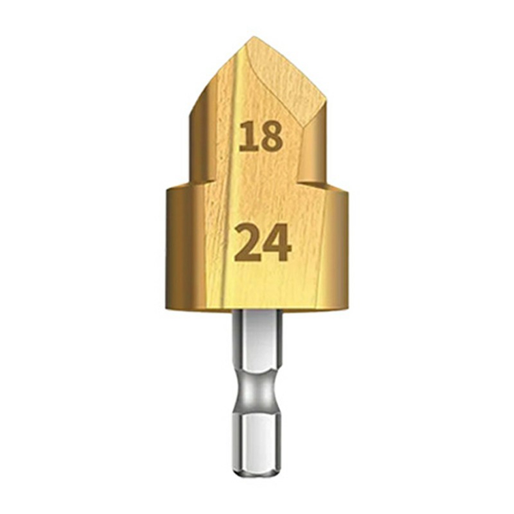 2 Flute 25mm HSS Hex Shank PPR Pipe Reamer Drill Bit Step Drill Hole Opener for Water Pipe Expansion