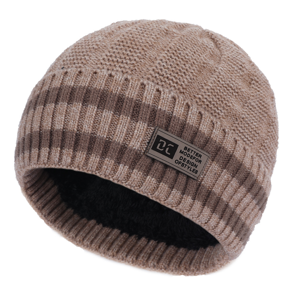 

Mütze Hut Für Männer Frauen Warm Strick Beanie Weiche Warme Hüte Unisex Winter Weicher Hut - Khaki