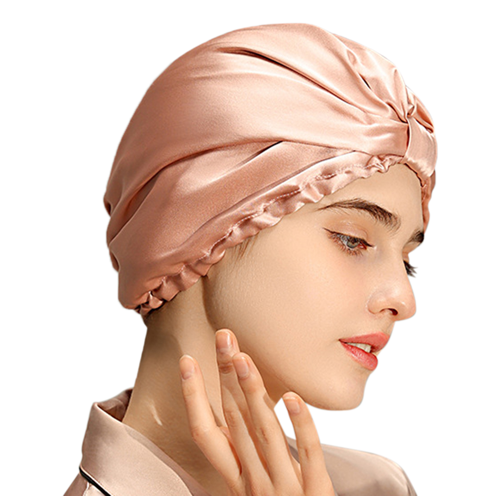 

Golovejoy XMZ244 Dual Layer Mulberry Seidenhaube Für Schlaf, Haarpflegemittel-tadel-freies Haarwickel Für Frauen - Rosa