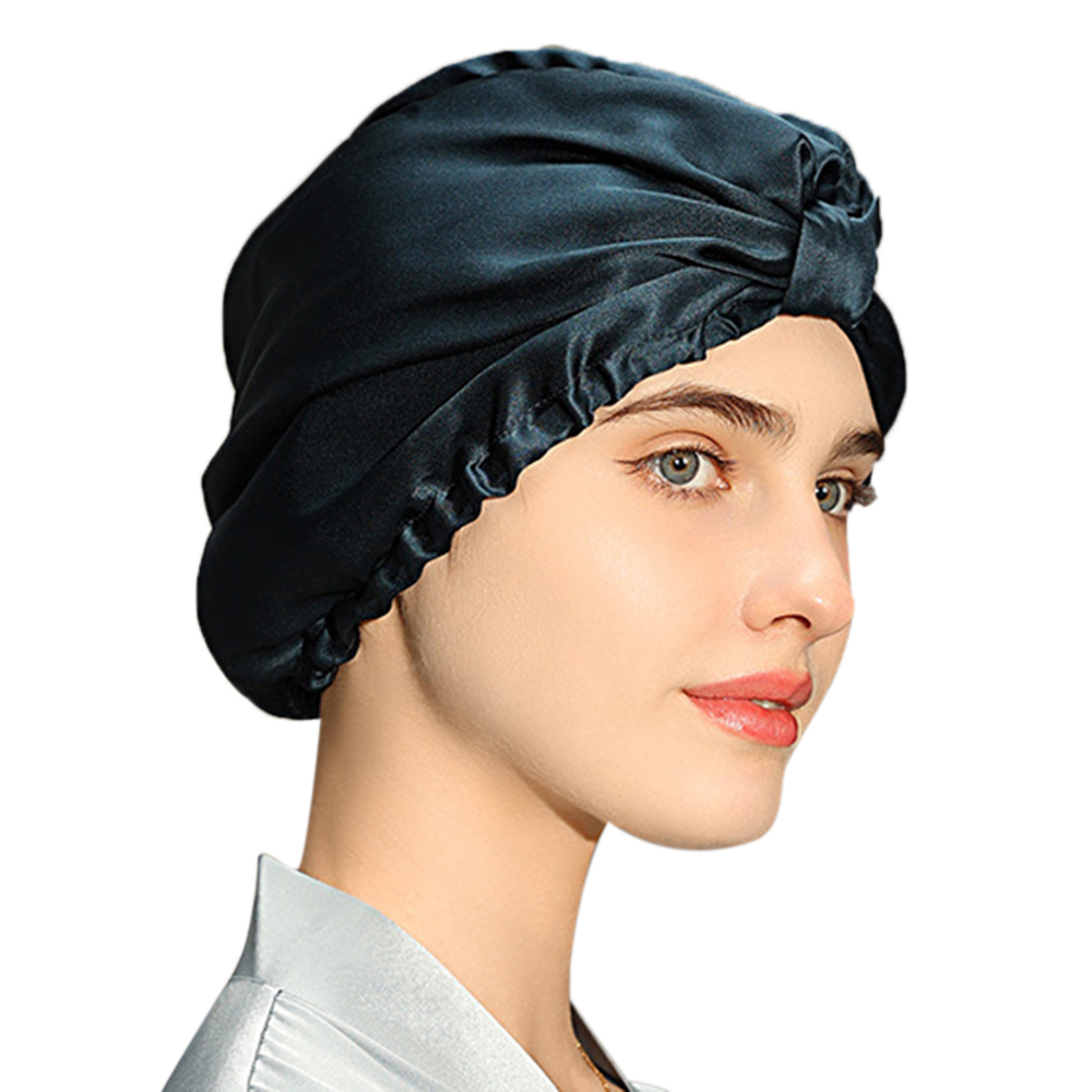 

Golovejoy XMZ244 Dual Layer Mulberry Seidenhaube Für Schlaf, Haarpflegemittel-tadel-freies Haarwickel Für Frauen - Blau