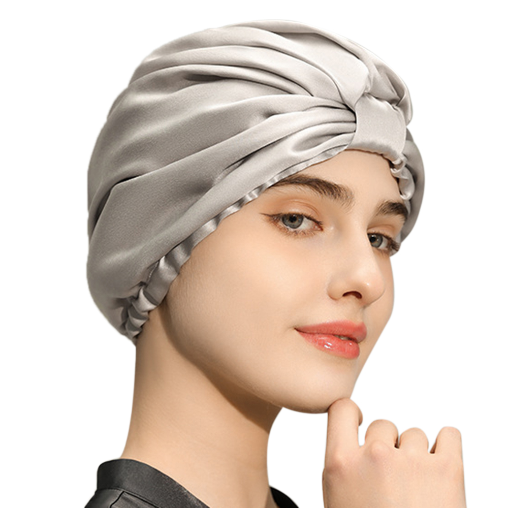 

Golovejoy XMZ244 Dual Layer Mulberry Seidenhaube Für Schlaf, Haarpflegemittel-tadel-freies Haarwickel Für Frauen - Silber