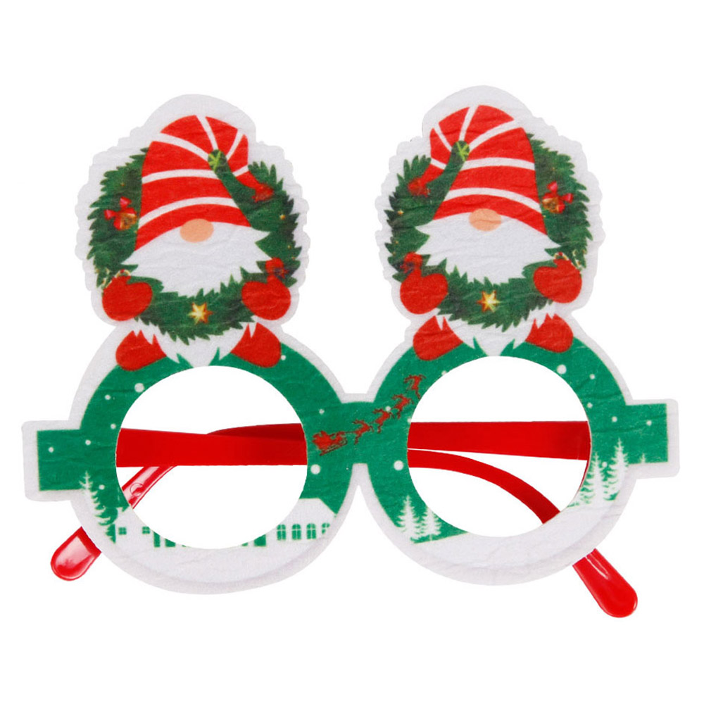 

Weihnachtskinder Brille Rahmen Filz + Plastik Weihnachtsbrillen Kostüm Kostüm Party Supply - Weihnachtsmann Und Girlande
