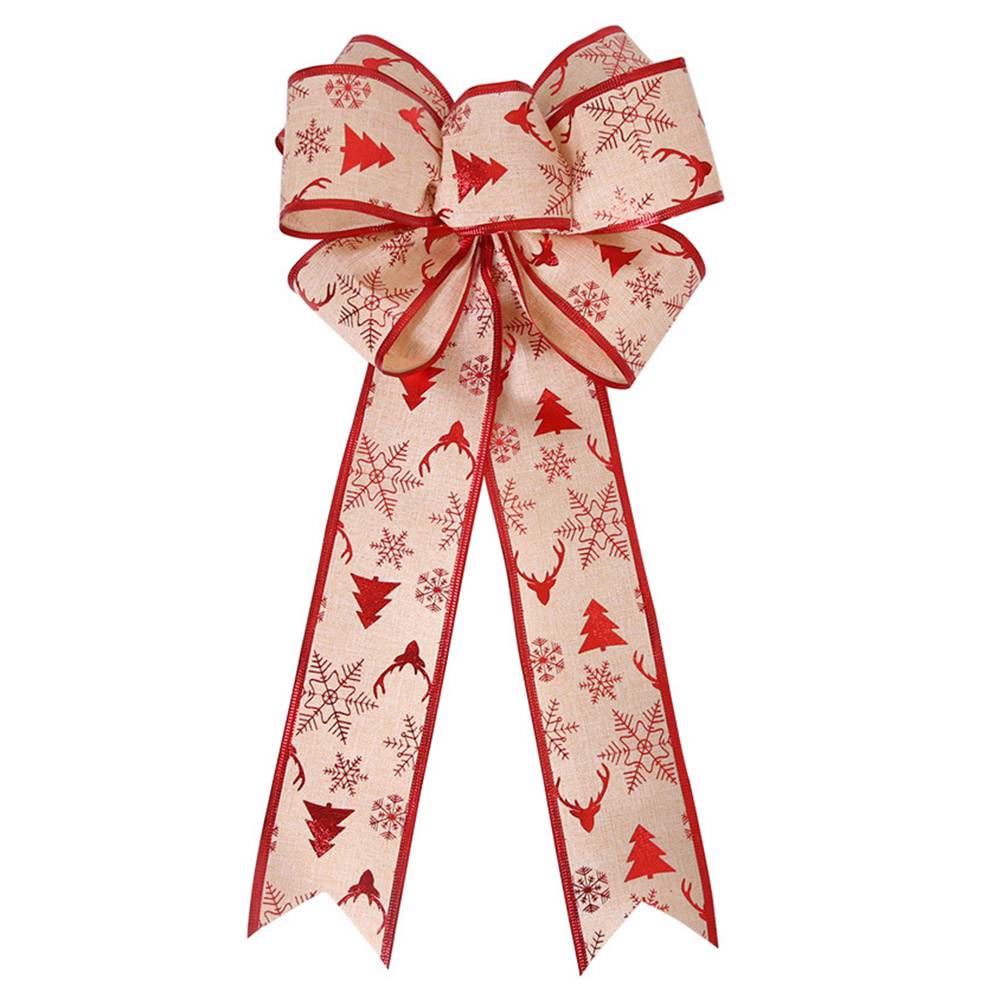 

Weihnachtsbaumtopper Bogenwäsche Large Bowknot Party Garden Home Decor Dekoration - Weihnachtsbaum
