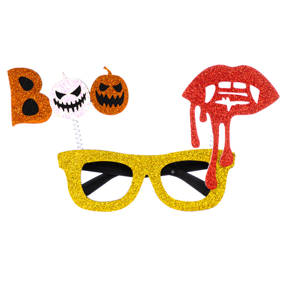 

Halloween Gläsern Party Eyewears Foto Requisiten Festival Kostümdekoration - Boo+lippen