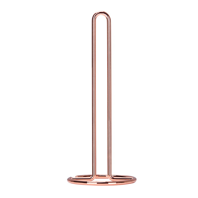 

Scandinavian Minimalist Style Electroplating Metal Toilet Tissue Roll Stand - Rose Gold