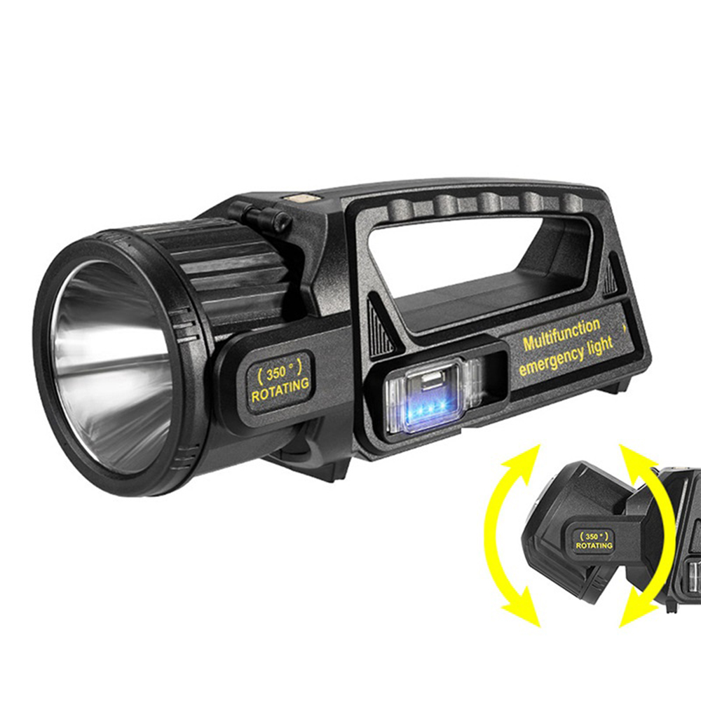 

XHP70 Multifunktions Notfalllicht 4500mah Tragbare Solarleistung LED Taschenlampe Unterstützung 350-grad-drehung