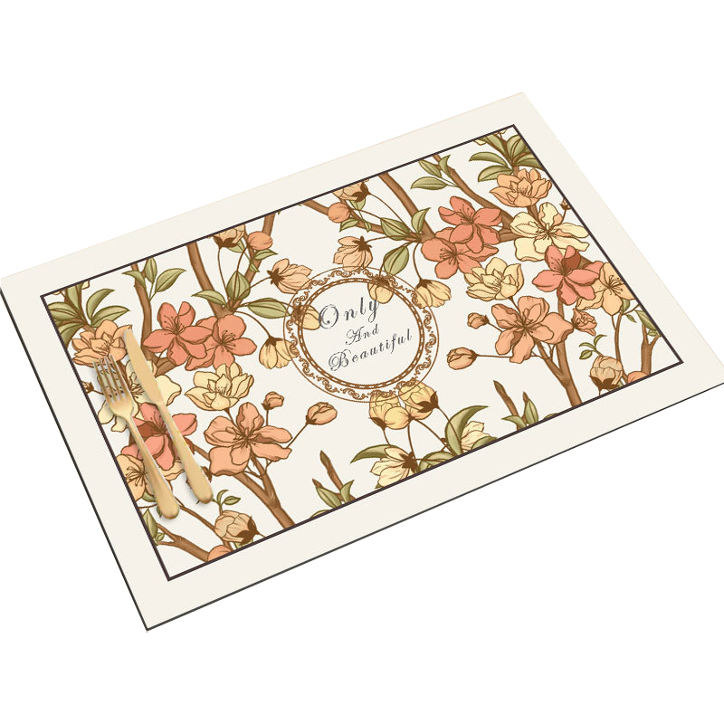 

40x50 cm Nordic Style Küchenarbeitsplatte Matte Matte Schlamm Saugpad Schüssel Trocknung Abflussmatte - Stil 4