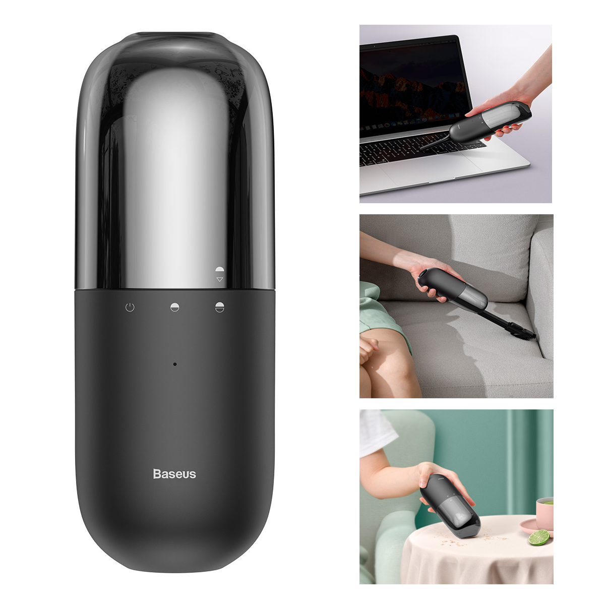 

BASEUS C1 Capsule Vacuum Cleaner Cleaning Accessories Set - Black