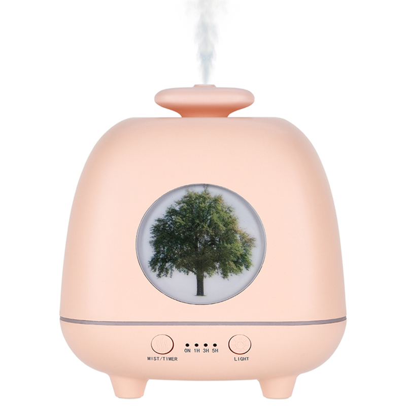 

X903 Mini Home Humidifier Night Light Mute Timing Aromatherapy Diffuser Mist Maker - Pink/UK Plug