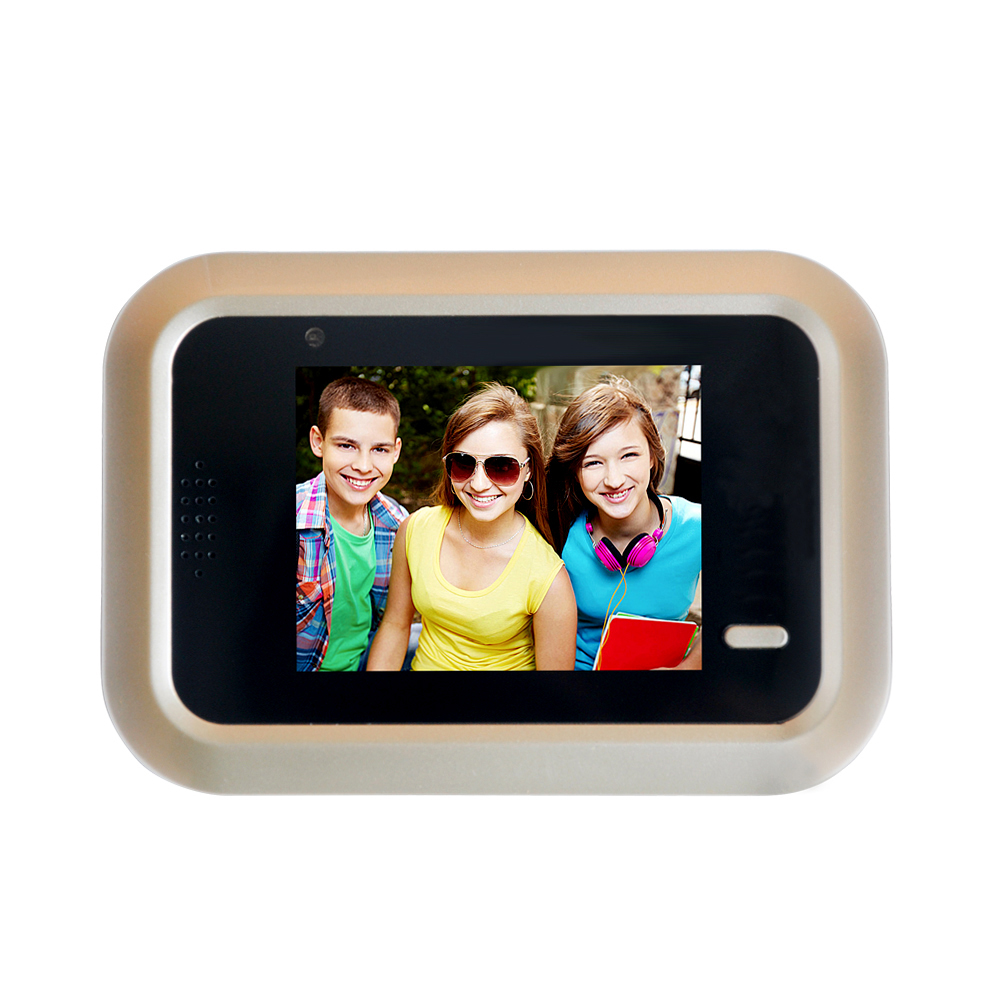 

2.4-inch TFT Door Peephole Monitor Digital Electric Peephole Doorbell Monitor - Gold