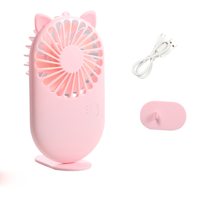

Mini Handheld Fan Rechargeable Portable Personal Fan for Home Office Outdoor Travel - Pink