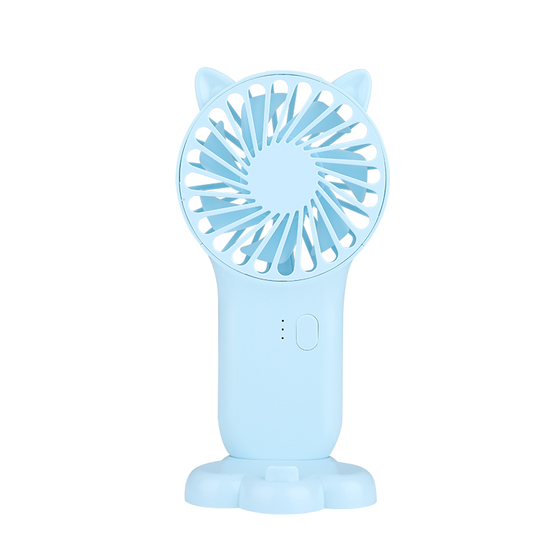 

Cat Head Handheld Mini USB Fan 800mAh Portable Cooling Fan - Blue